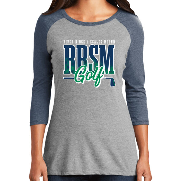 RRSM Golf 2026 - Women's Perfect Tri ® 3/4 Sleeve Raglan Thumbnail